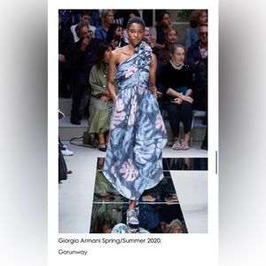 Brand New with Tags Authentic Giorgio Armani Embroidered Evening Dress Gown